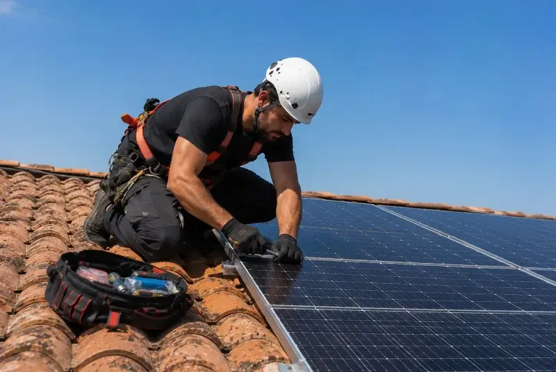 Maintenance et monitoring de panneaux solaires à Simiane-Collongue
